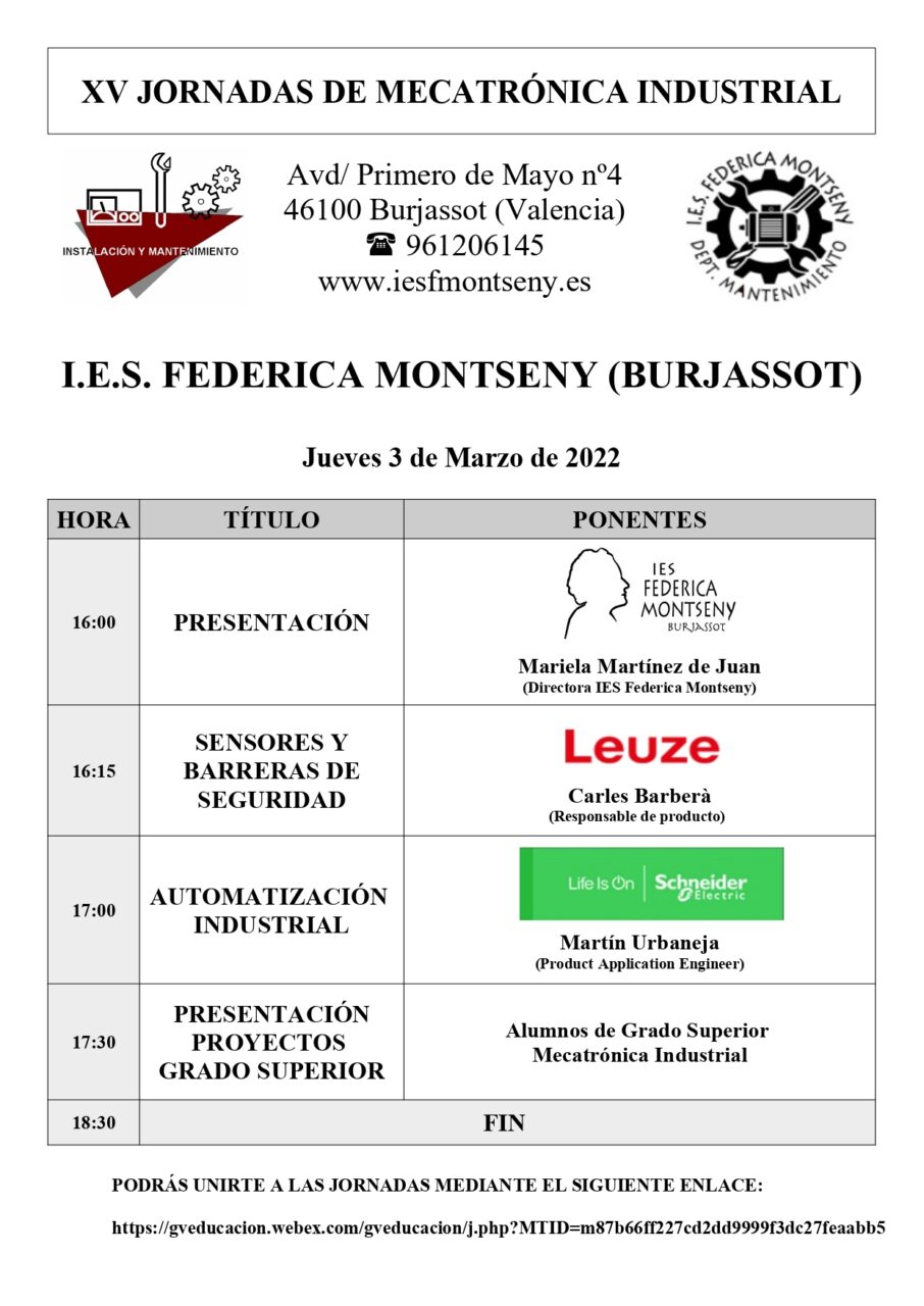XV Jornadas Mecatronica Industrial IES FEDERICA MONTSENY page 0001
